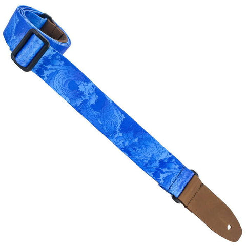 Henry Heller 1.5" Sublimation Design Uke Strap - Blue Wave