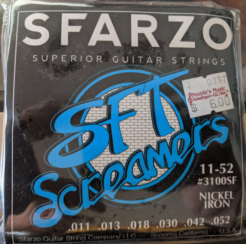 Sfarzo - SFT Screamer - Electric Guitar Strings - 11-52