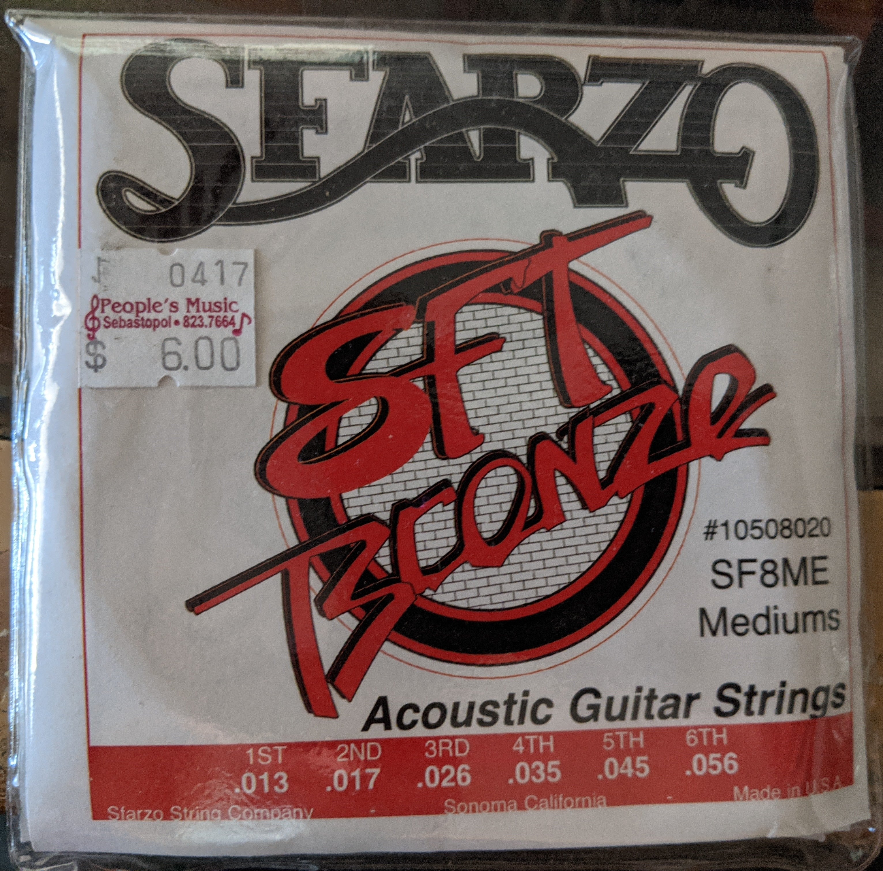 Sfarzo - SFT 80/20 Bronze - Acoustic Guitar Strings - 13-56