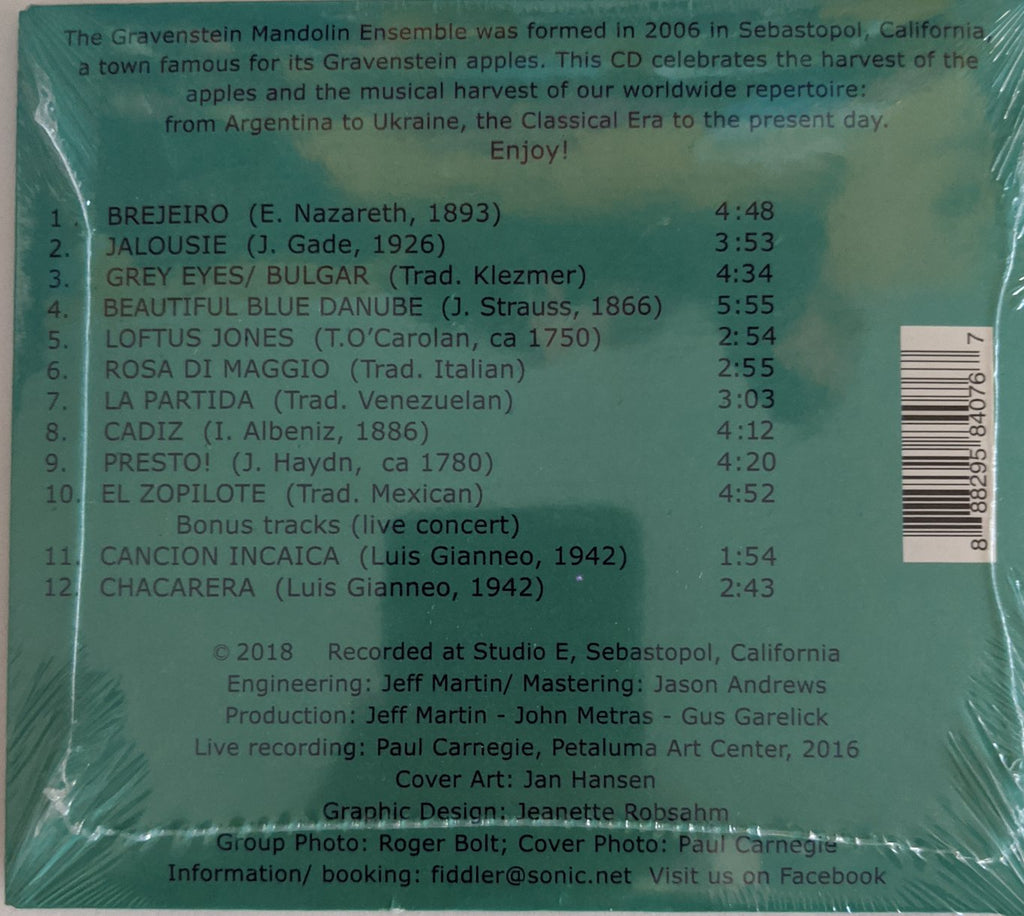 Gus Garelick - "Sweet Harvest: Gravenstein Mandolin Ensemble"- CD