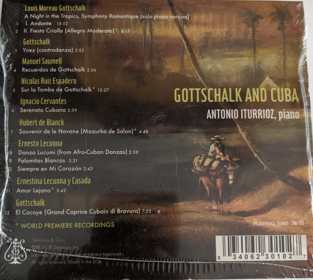 Antonio Iturrioz - "Gottschalk and Cuba"- CD
