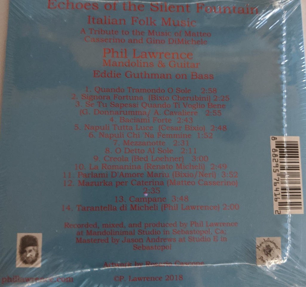 Phil Lawrence - "Echoes of the Silent Fountain" - CD