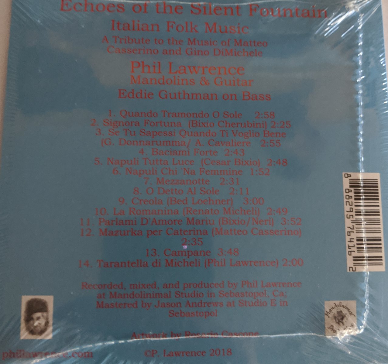 Phil Lawrence - "Echoes of the Silent Fountain" - CD