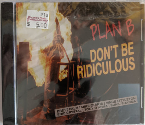 Brett Palm - Plan B - Dont Be Ridiculous - CD