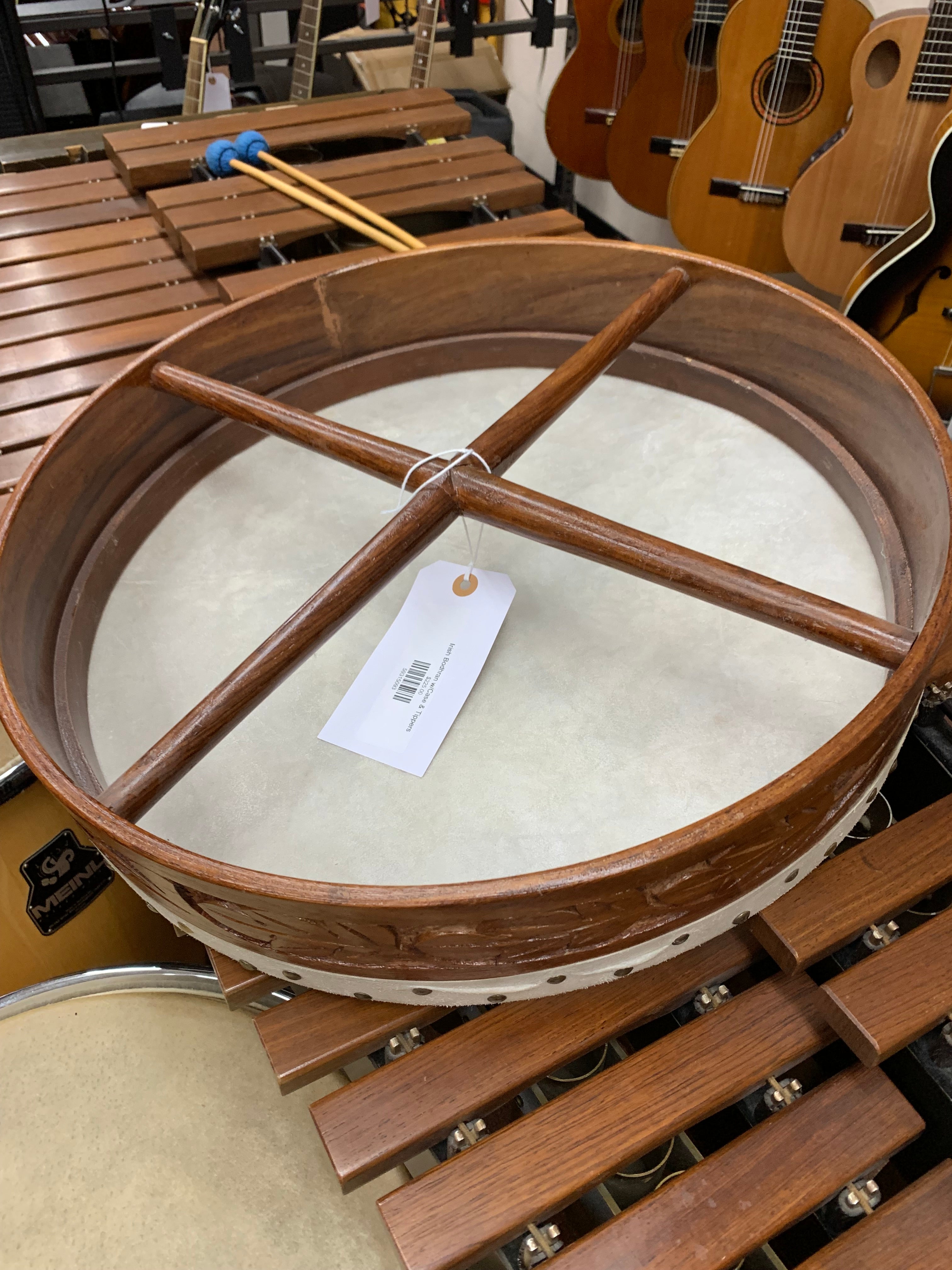 Irish Bodhran w/Case & Tippers
