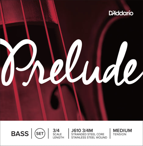 D'Addario - Prelude Upright Bass String Set 3/4 - J610 3/4M