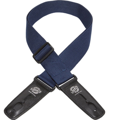 Lock-It -  2" Guitar Strap - Poly- Blue