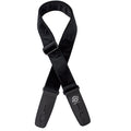 Lock-It -  2" Guitar Strap - Crushed Velvet - Black