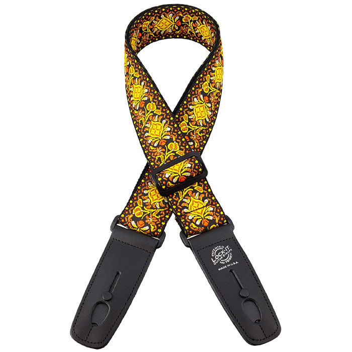 Lock-It -  2" Guitar Strap - Vintage - Lemon Chill