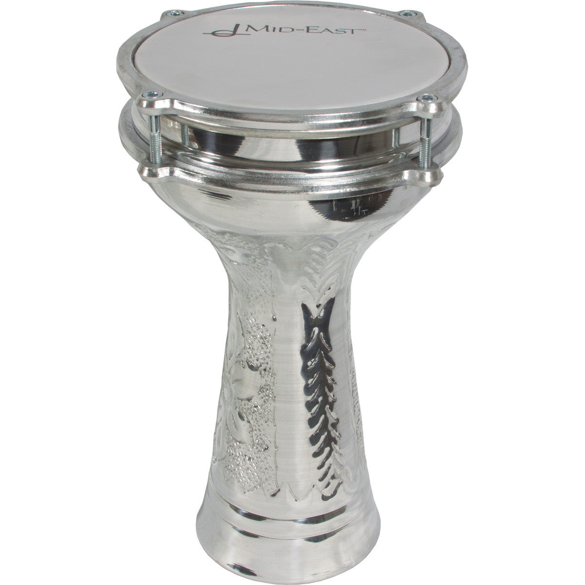 Mid-East Tunable Aluminum Doumbek w/ Synthetic Head 6.5"x11.5"