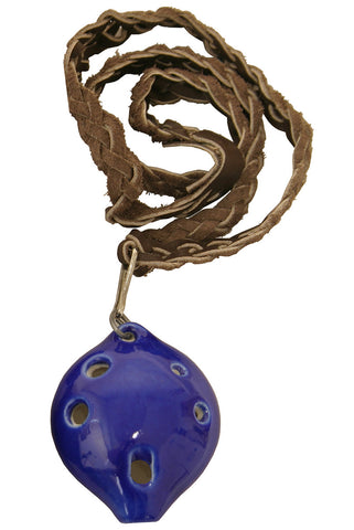 DOBANI Soprano Ocarina w/ Braided Necklace D5 - Blue