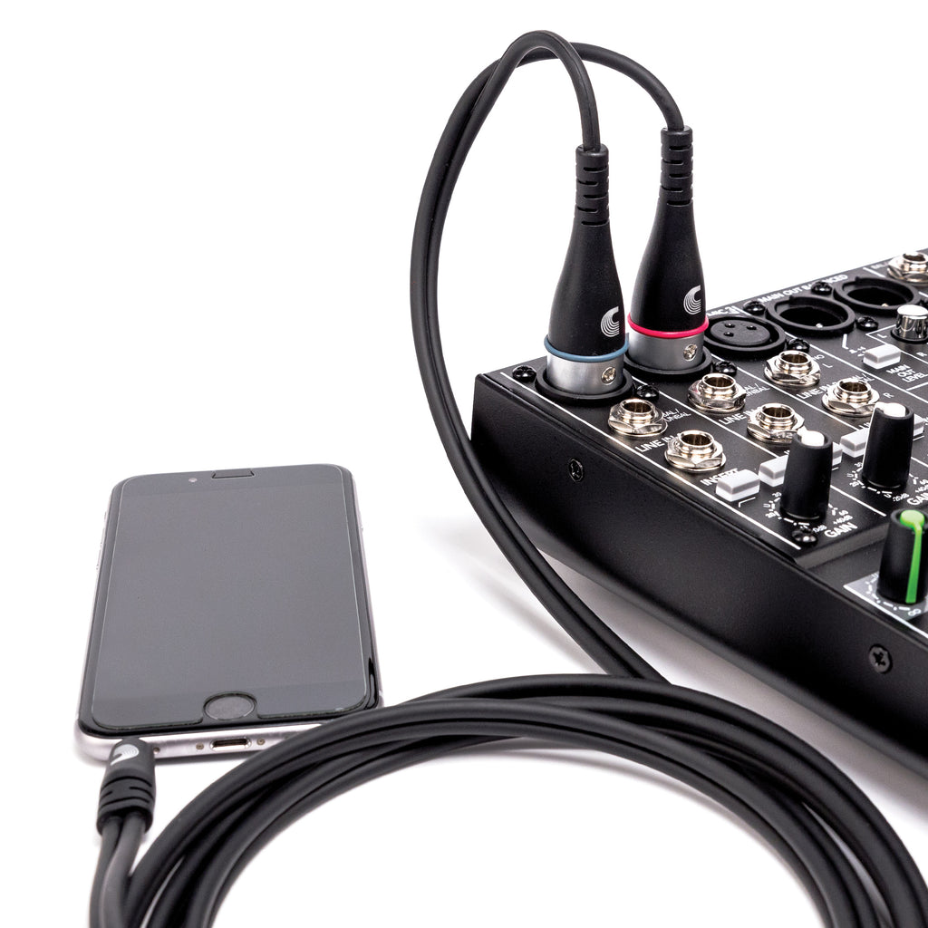 D'addario - 1/8" Stereo Male to Dual XLR