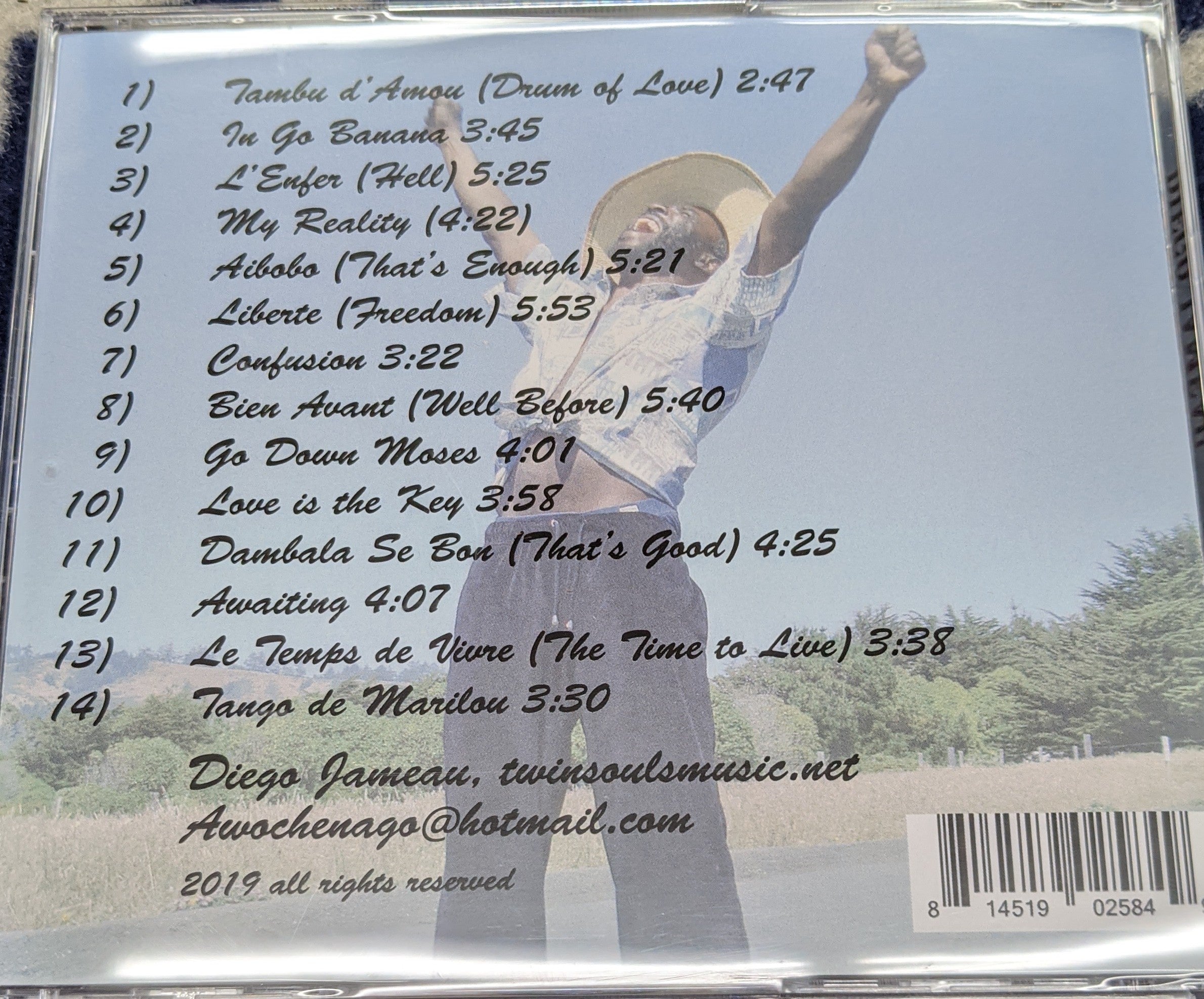 Diego Jameau - "My Reality, the best of Diego Jameau, the Whistler" - CD