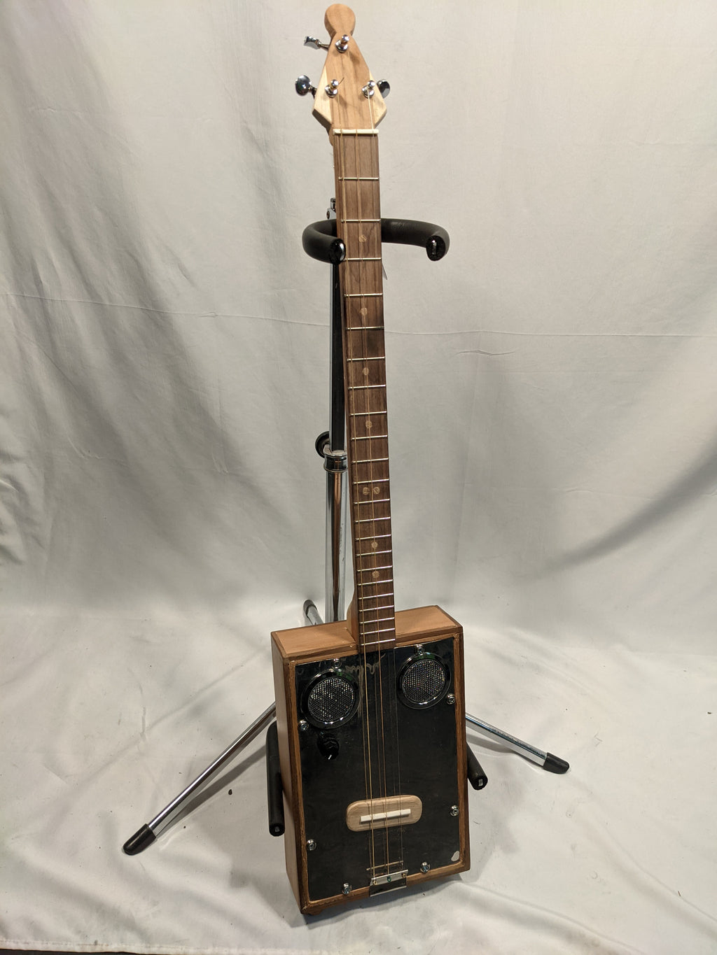Silver 3 String Guitar