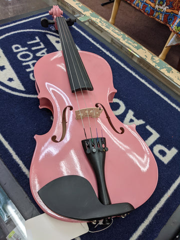 No Name - Pink Violin 4/4 Size w/ Case+Bow