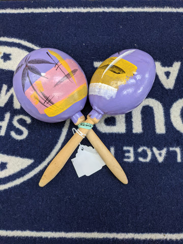 Maracas (Set) Purple Wood