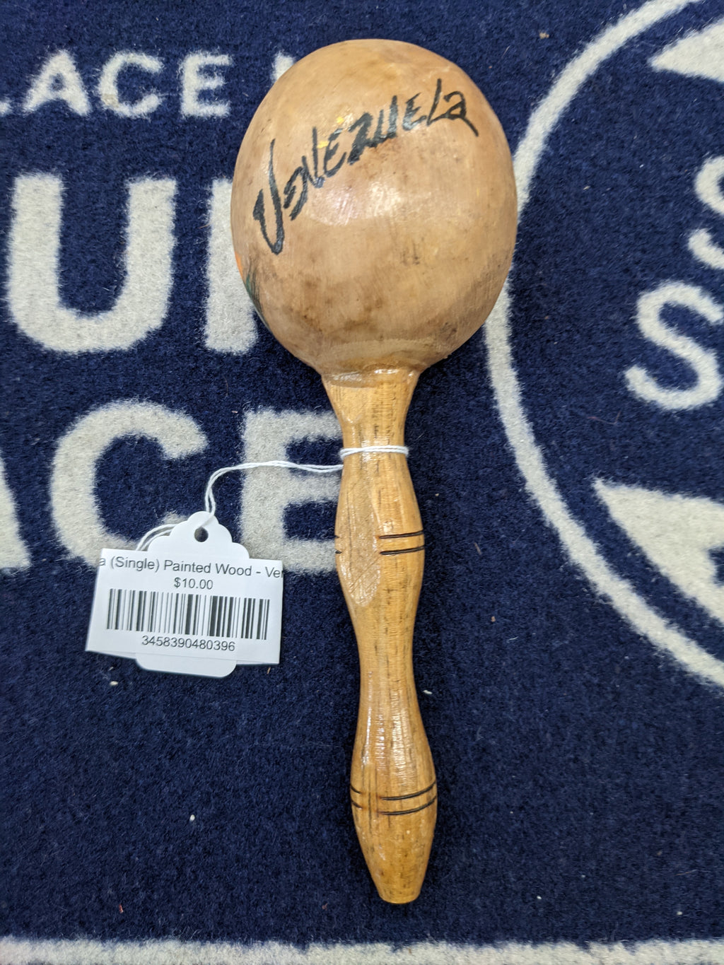 Maraca (Single) Painted Wood - Venezuela