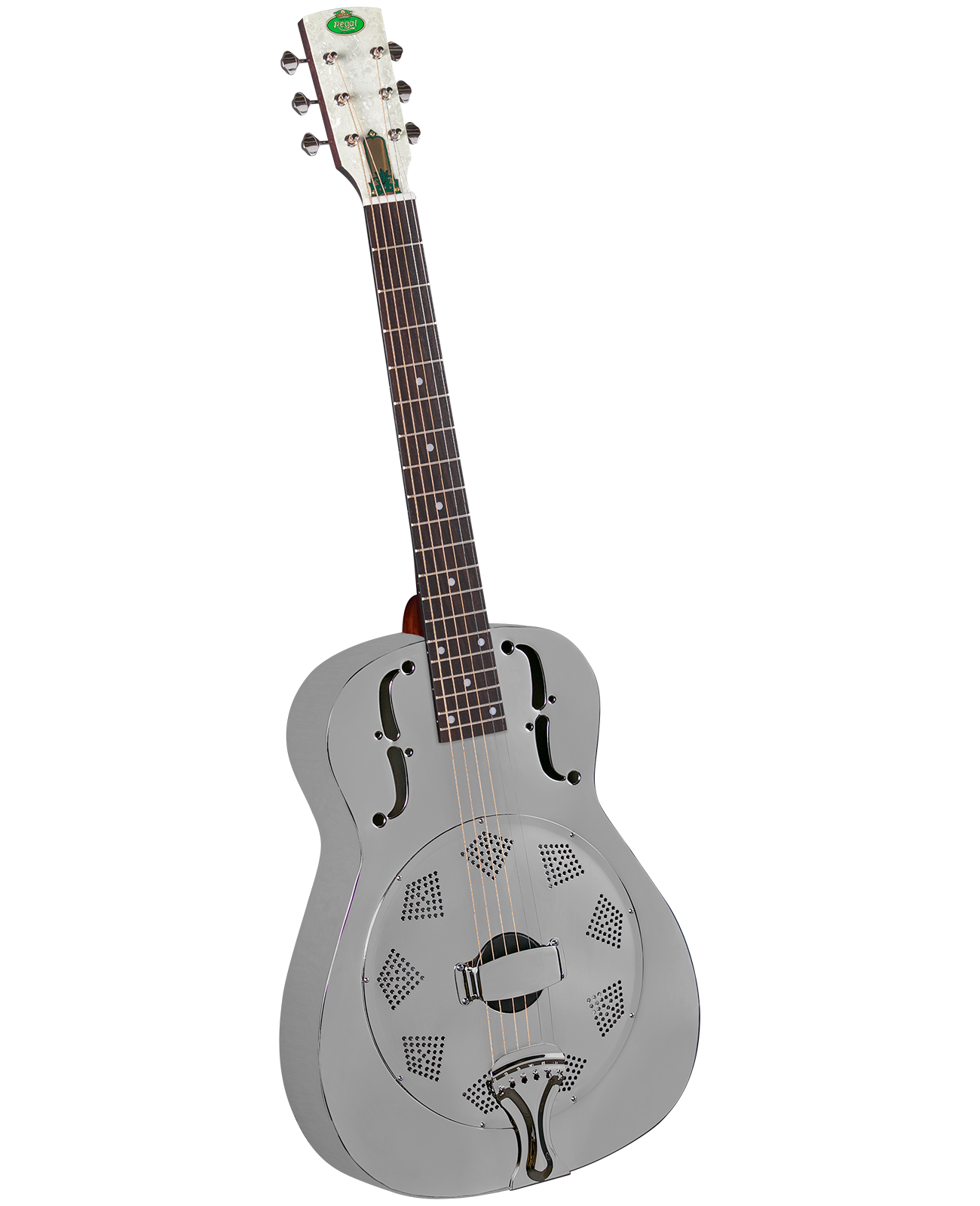 Regal - RC-1 - Metal Body Duolian Guitar – Brushed Nickel-Plated Steel