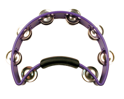 Rhythm Tech Hand Held Plastic Tambourine - Purple