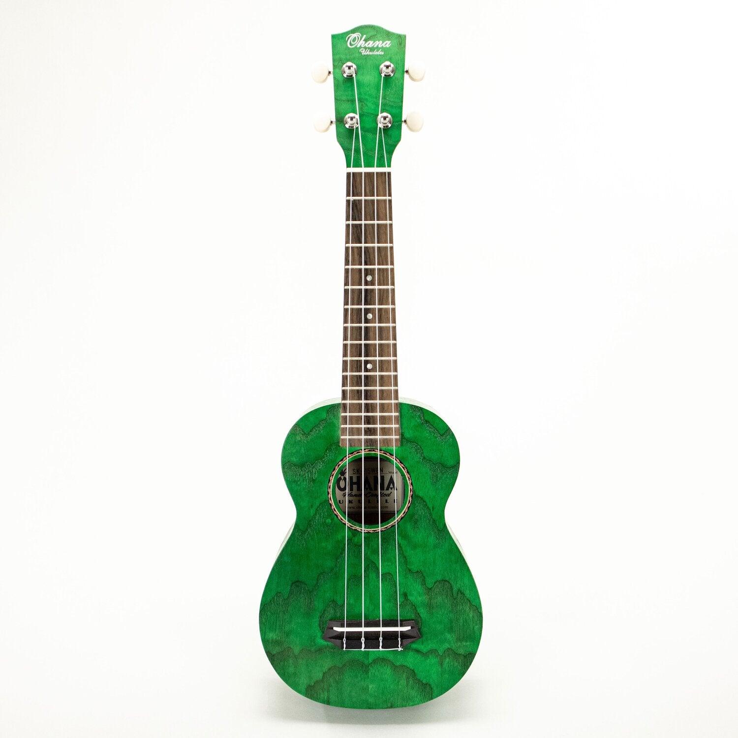 Ohana - SK-15W - Green Soprano Ukulele
