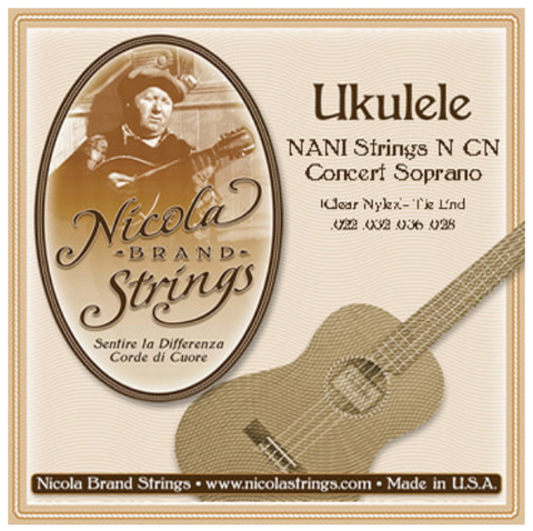 Nicola Ukulele Strings - Clear Nylex - Concert