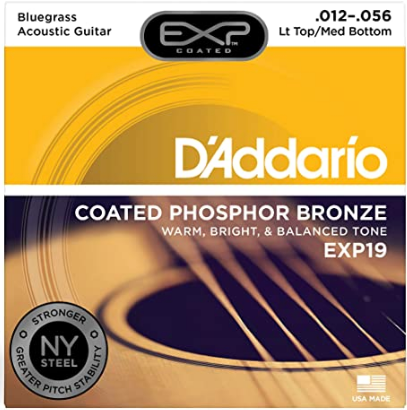 D'addario - EXP19 - Bluegrass Coated Acoustic - Phosphor Bronze