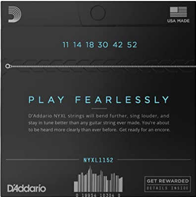 D'Addario - Electric Guitar Strings #NYXL1152 - Nickel Plate - Medium/Heavy Gauge