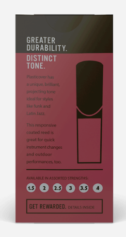 D'Addario - Plasticover - Soprano Saxophone Reed - (2.5) Box of 5