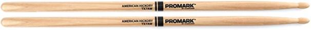Promark - Classic - American Hickory - TX7AW - Drum Sticks - 7A Wood Tip