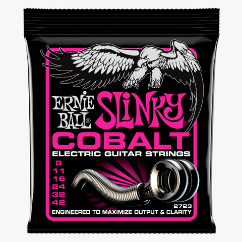 Ernie Ball - Electric Guitar Strings - #2723 - Slinky Cobalt .009-.042