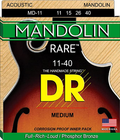 DR - Rare - Mandolin Medium - 11-40 Strings