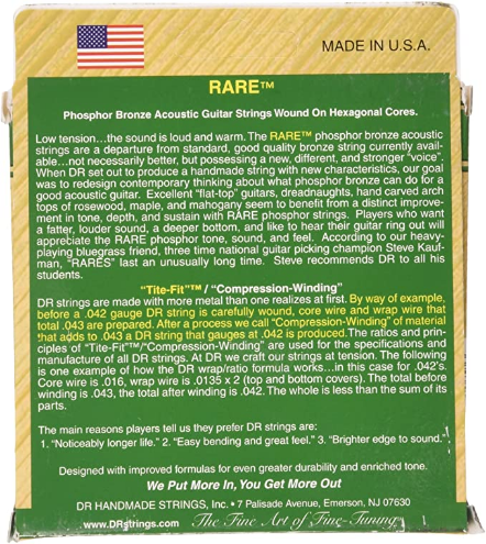DR - RARE - Acoustic Light - 12-54 Strings