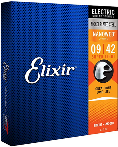 Elixir - Electric Guitar Strings - #12002 - Super Light .009-.042