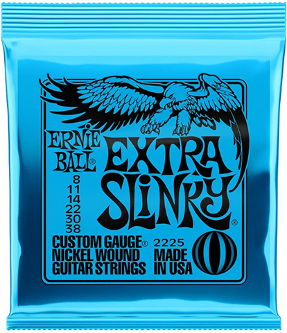 Ernie Ball - Electric Guitar Strings - #2225- Extra Slinky - Nickel Wound