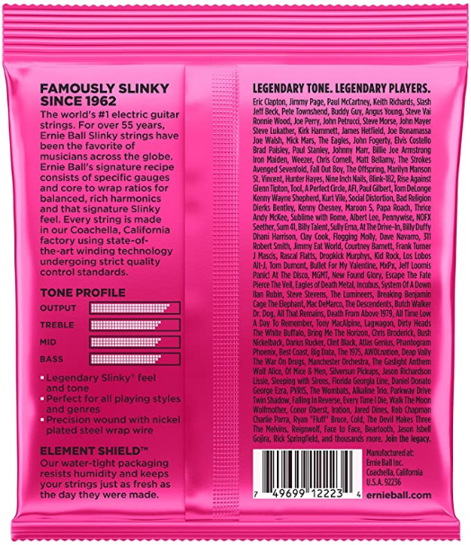 Ernie Ball - Electric Guitar Strings - #2223- Super Slinky - Nickel Wound