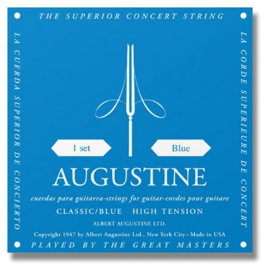 Augustine - Classical Acoustic Guitar Strings - Blue - High Tension