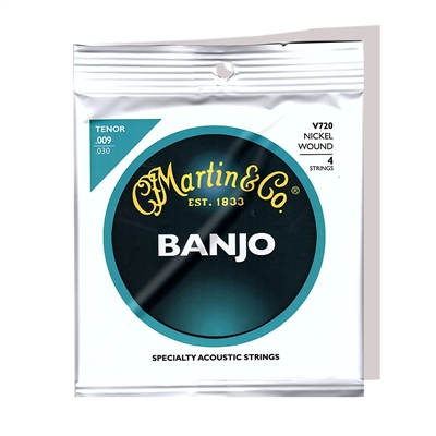 Martin - Tenor Banjo Strings - Nickel Wound - V720 - Tenor