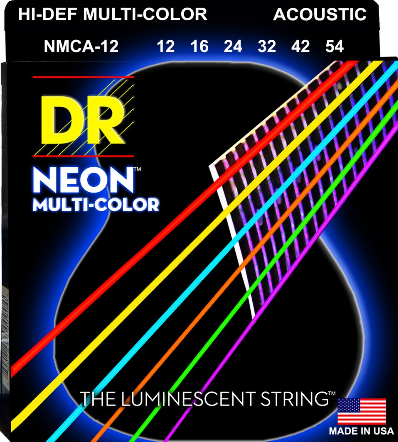 DR - NEON - Acoustic Light - 12-54 Strings