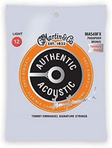 Martin - Acoustic Guitar Strings - Phosphor Bronze - Flex Core - MA540FX - Light