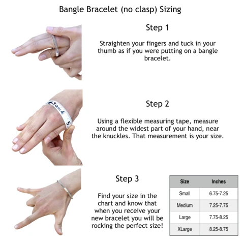 Classic Bangle - Silver - Medium
