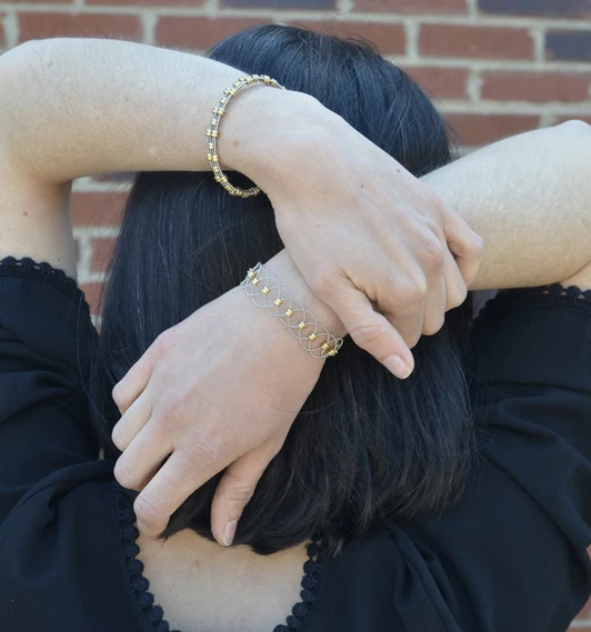 Duet Bracelet - Two-Tone - Adjustable