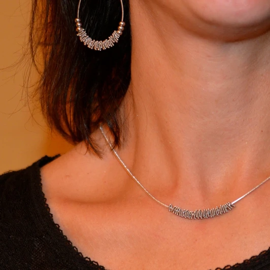 Staccato Necklace - Silver - 16"