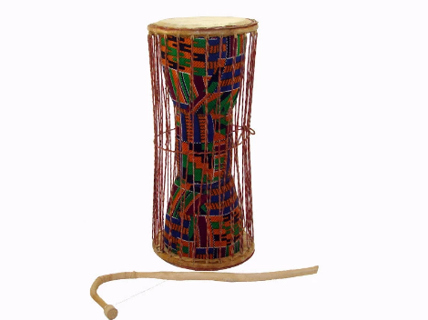 Talking Drum Kente Cloth 15" - J0141