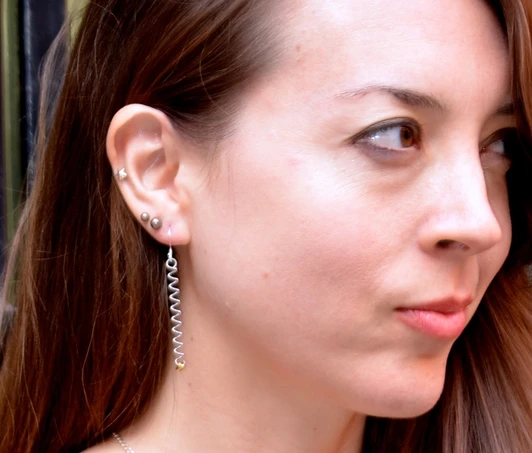 Unwound Earring - Ball End - Small