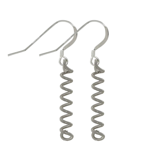 Unwound Earring - Silver - Large