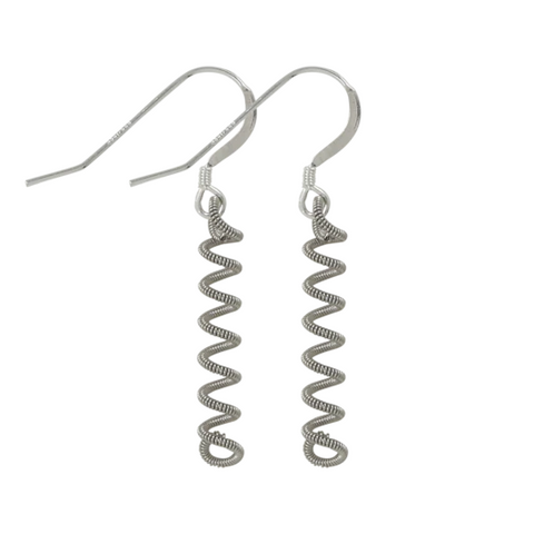 Unwound Earring - Silver - Large
