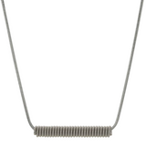 Wound Up Necklace - Silver - 16"