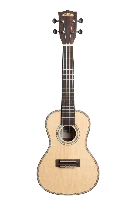 Kala - KA-SSEBY-C - Solid Spruce Top Striped Ebony Concert Ukulele
