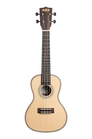 Kala - KA-SSEBY-C - Solid Spruce Top Striped Ebony Concert Ukulele