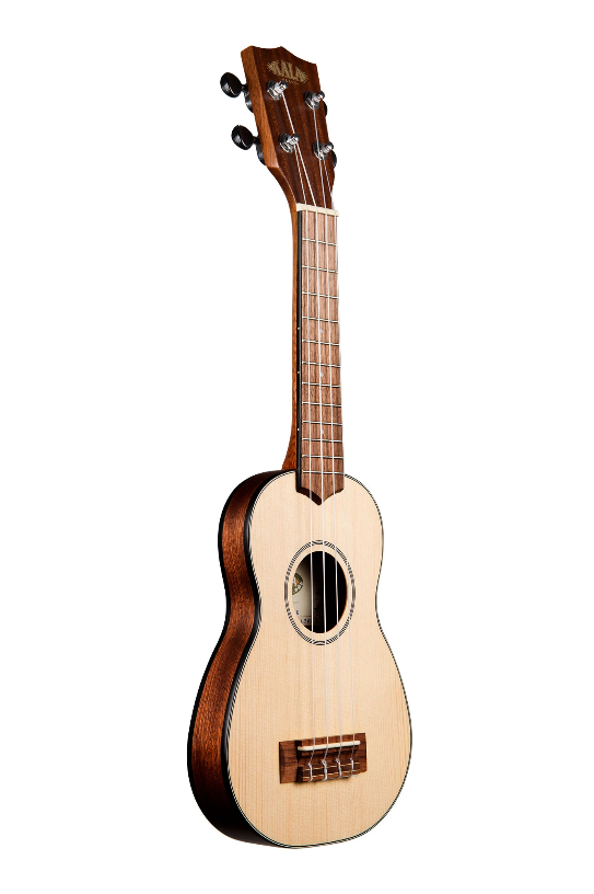 Kala - KA-SSTU-S - Solid Spruce Travel Soprano Ukulele